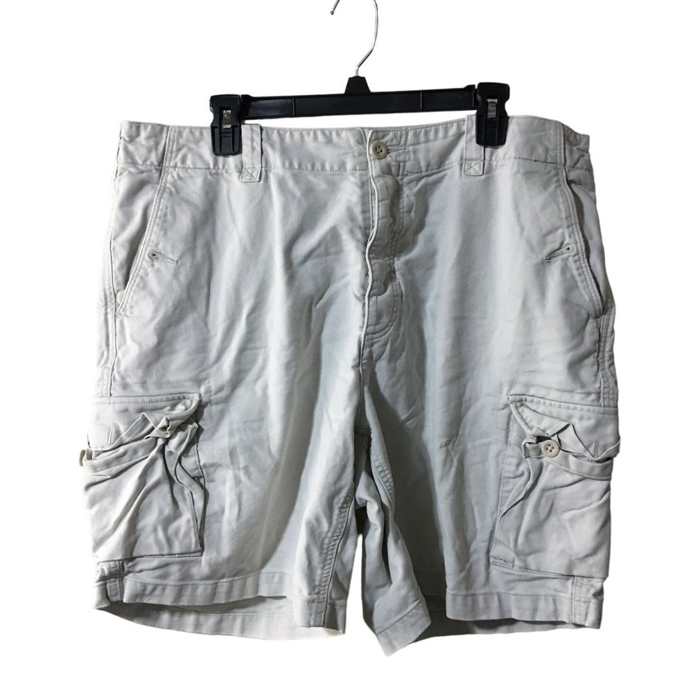 EXPRESS TAN KHAKI CARGO SHORTS CASUAL MENS SIZE 38